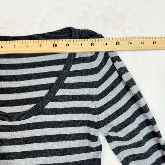 Zara Women's M Striped Midi Long Sleeve Pencil Bodycon Dress - Casual Fashion - Picture 10 of 14